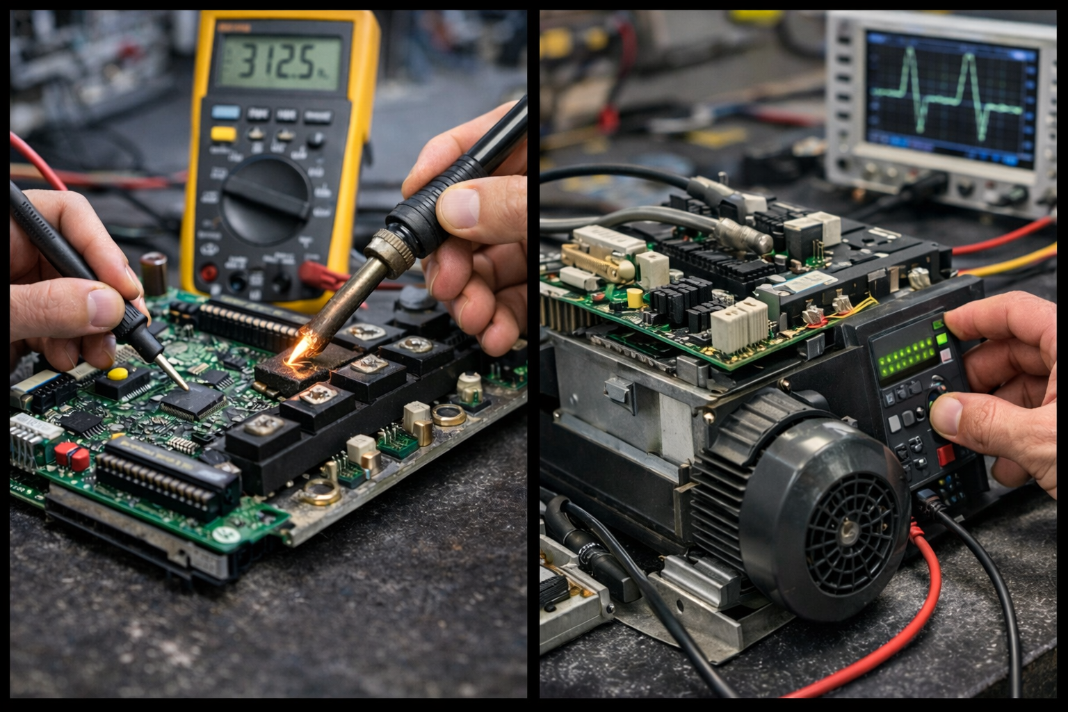 naprawa falownika wymiana modułu IGBT elektronika mocy